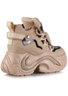 JUPITER 04 Dust Byte Beige Platform Sneakers