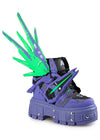 MANGOSTEEN 07 Goblin Purple Green Platform Sneakers