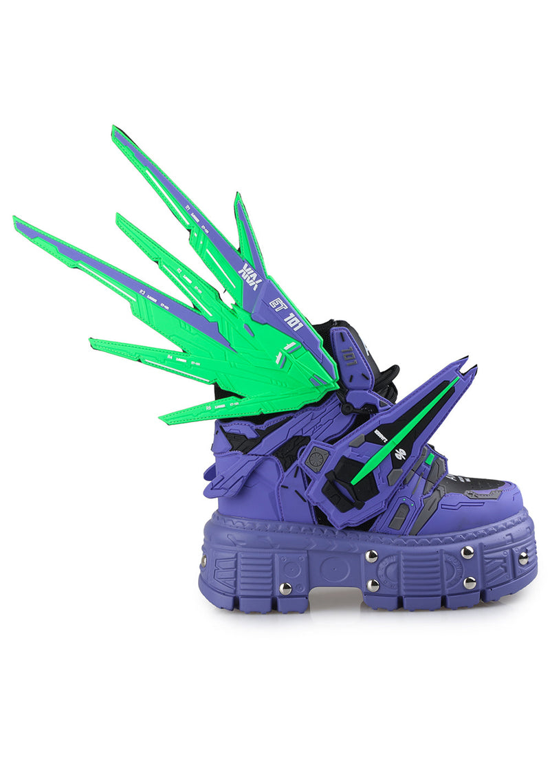 Anthony Wang MANGOSTEEN 07 Goblin Purple Green Platform Sneakers