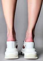 NINJA FRUIT 01 Ghost Rebel Spike White Platform Sandals
