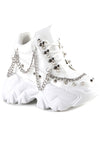 POMEGRANATE 01 Daring White Platform Sneakers