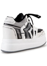 QUINCE 02 Cyber Storm White Platform Sneakers