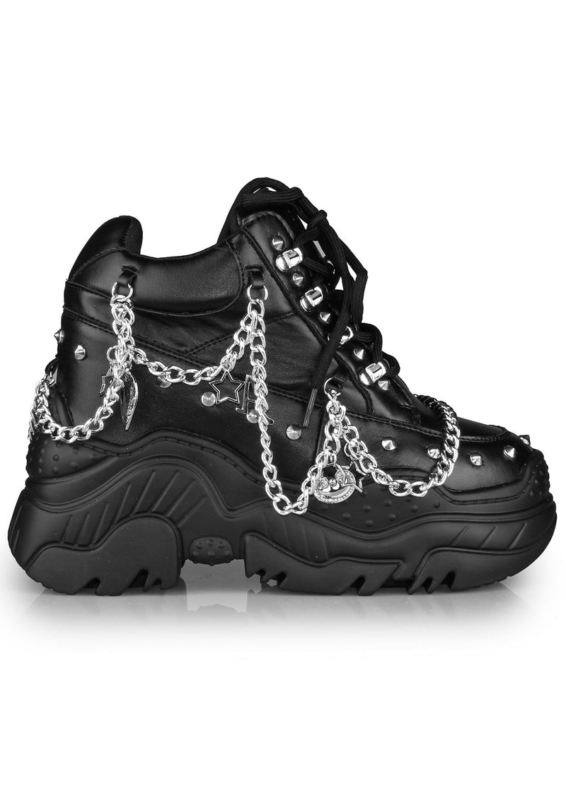 Anthony Wang SPACE GUMMY Black Platform Sneakers | LASR – LA Style