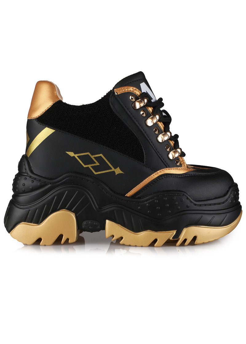 Genshin Impact Traveler Aether Anime Black Platform Sneakers