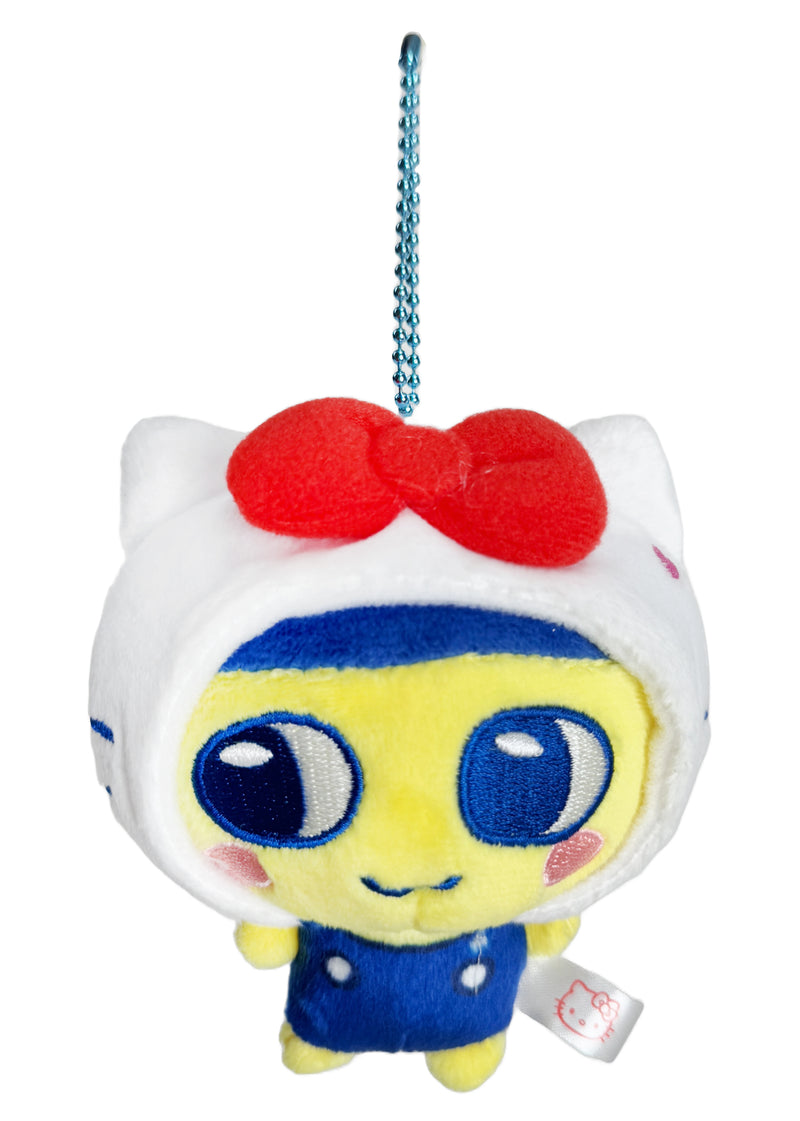 Tamagotchi X Sanrio Mamekichi Hello Kitty Cosplay Plush Mascot Keychain