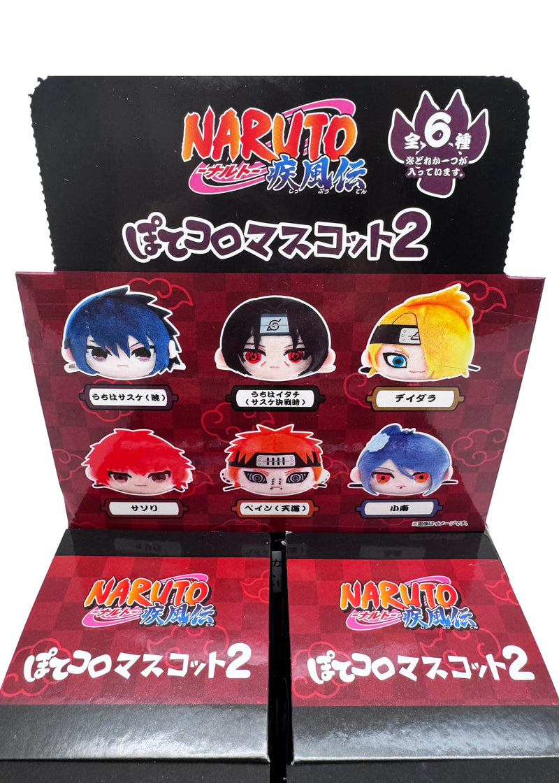 Naruto Shippuden Plush Potekoro Mascot V2 - 6PC Blind Box