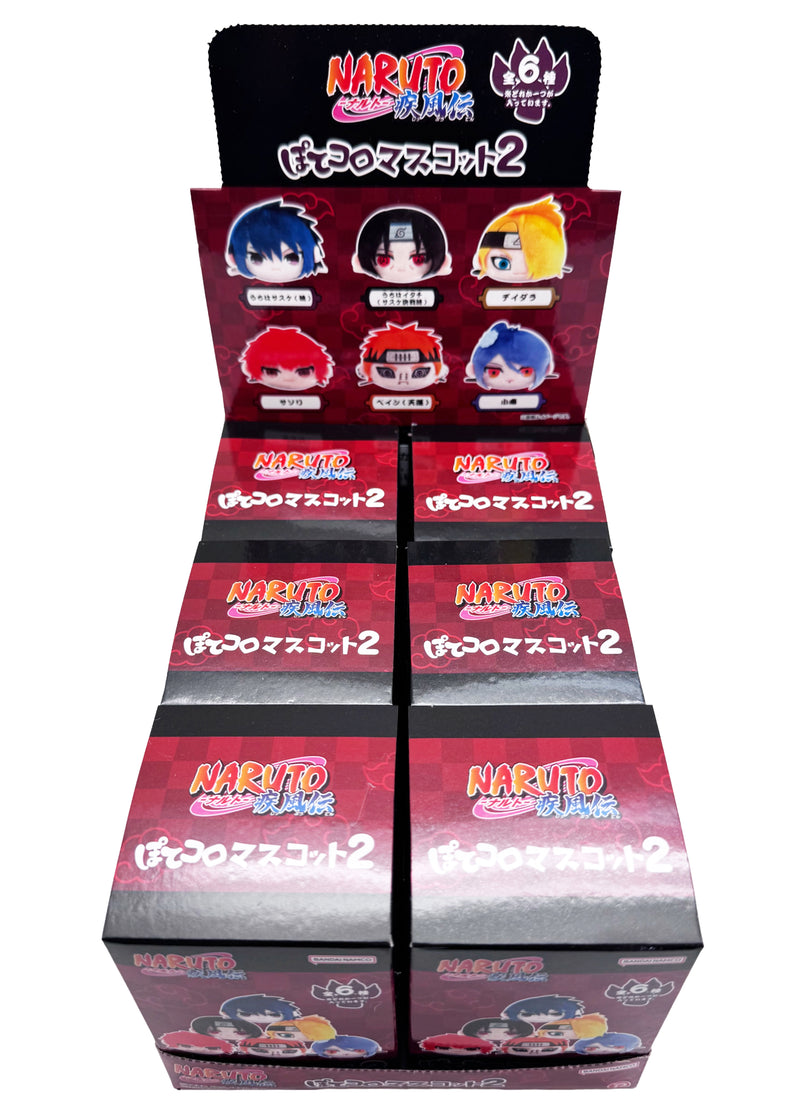 Naruto Shippuden Plush Potekoro Mascot V2 - 6PC Blind Box