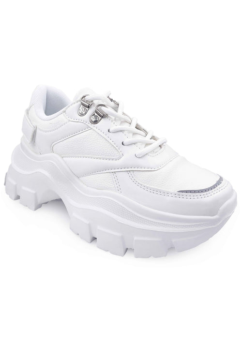 DAMIAN 03 Elevation White Platform Sneakers