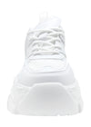 BLAIR 06 White Beam White Platform Sneakers