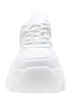 BLAIR 06 White Beam White Platform Sneakers
