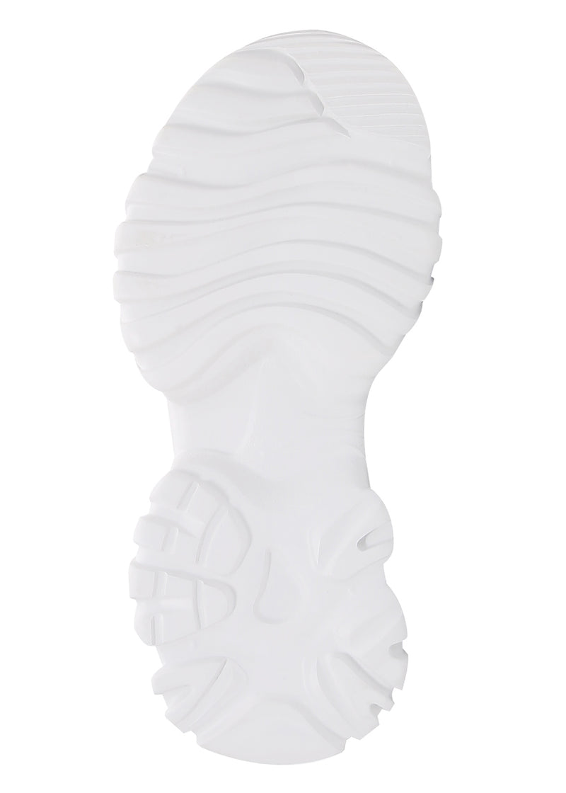 White Rave Platform Berness HANNA Cyber Pulse White Platform Sneakers | LASR – LA Style Rush