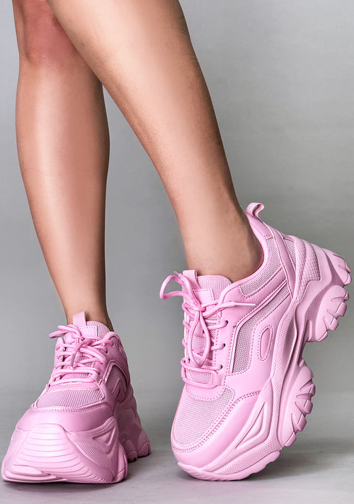 HANNA Kawaii Kandy Pink Platform Sneakers