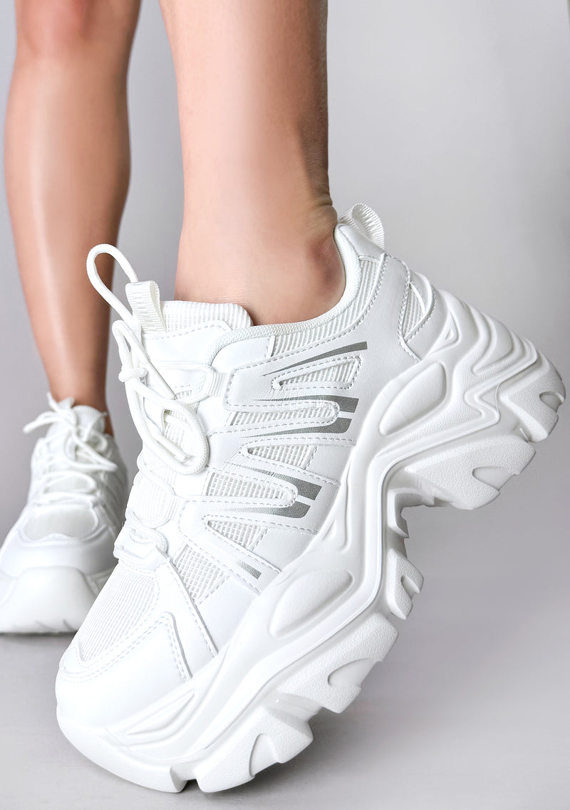 LEGACY Electro Evolution White Platform Sneakers