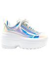Berness LILY 5005 Cosmic Trance Holographic Platform Sneakers