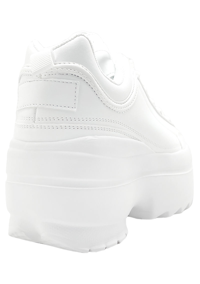 White Rave Platform Berness LILY 5005 Dream Cypher White Platform Sneakers | LASR – LA ...