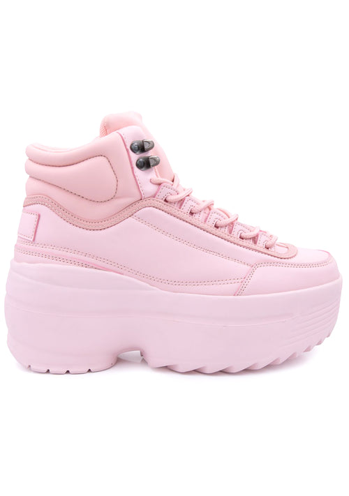 Berness MACY 01 Blush Dunes Pink Platform Sneakers