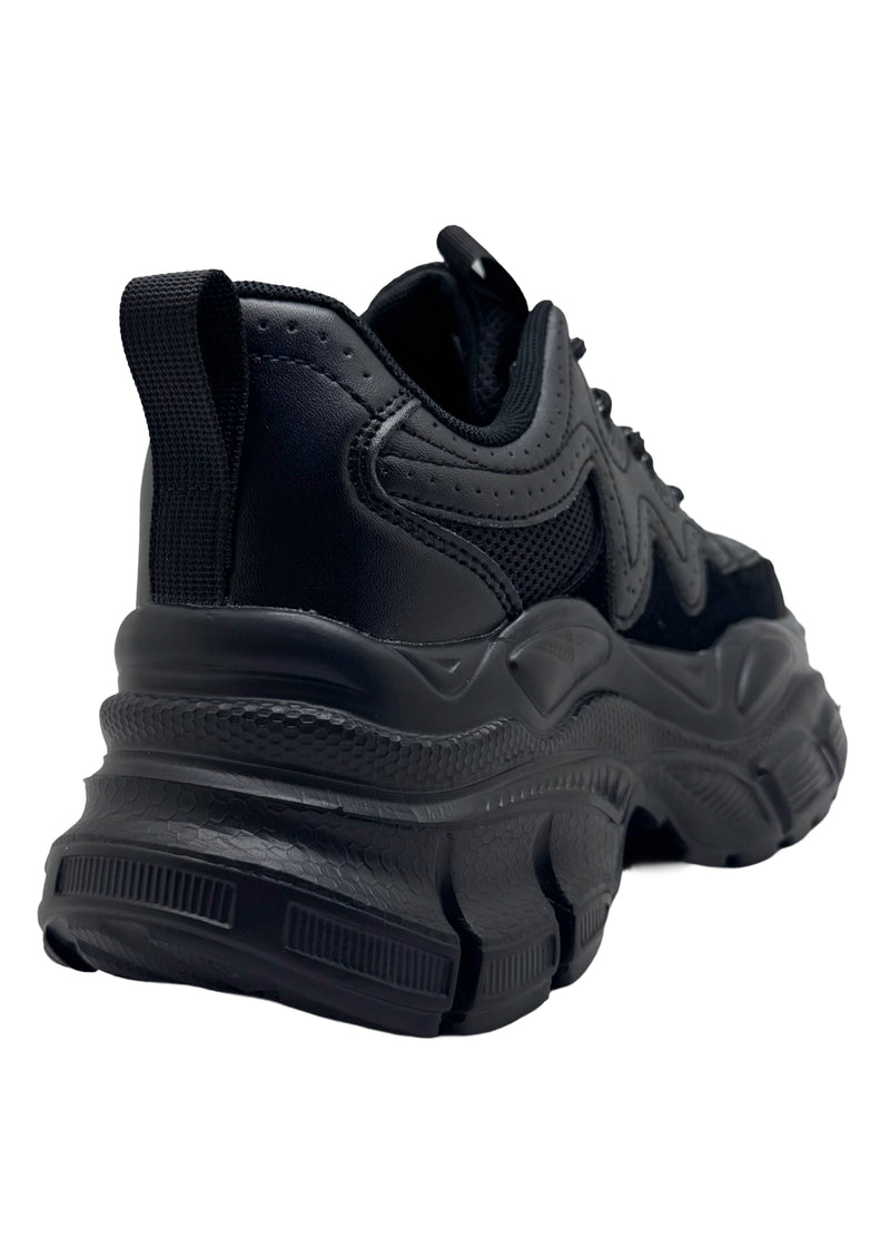 SUNNY Blackout Pulse Black Platform Sneakers