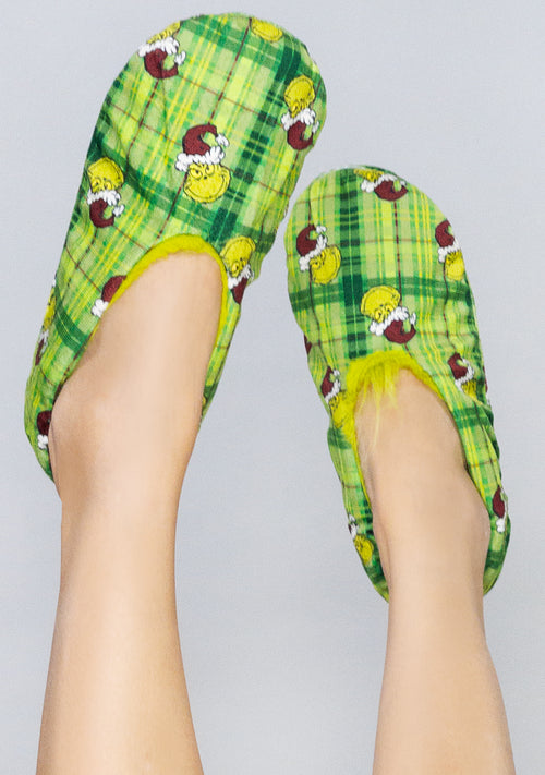 Dr Seuss The Grinch Reversible Slippers