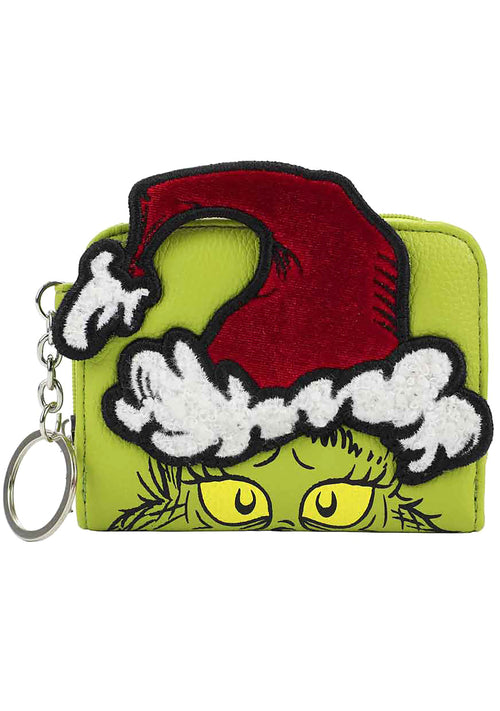 Dr Seuss The Santa Grinch Mini Zip Wallet