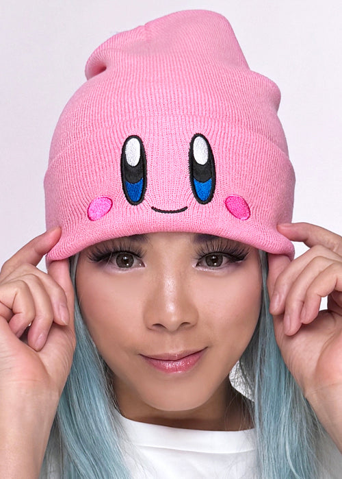 Nintendo Kirby Big Face Embroidered Beanie