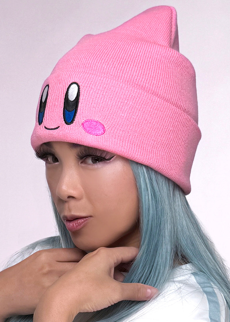 Nintendo Kirby Big Face Embroidered Beanie