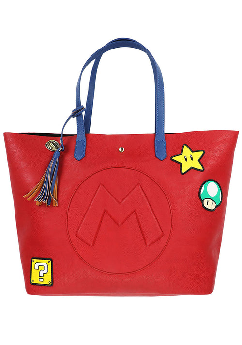 Nintendo Super Mario Mixed Icons Large Tote Bag