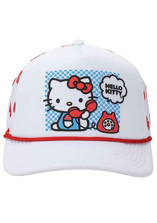 Bioworld X Sanrio Hello Kitty Telephone Bow Mesh Trucker Hat