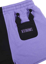 Sanrio Kuromi Color Block Sweat Shorts