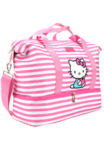 Sanrio Hello Kitty Pink Stripe Travel Weekender Bag