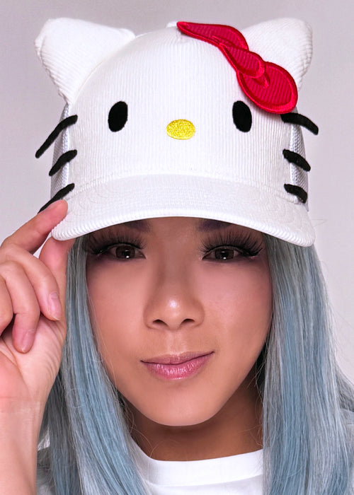 Sanrio Hello Kitty 3D Corduroy Trucker Hat