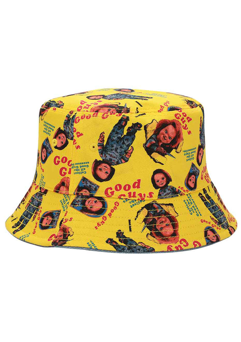Chucky Rave Bioworld X Universal Chucky Good Guys Reversible Bucket Hat ...