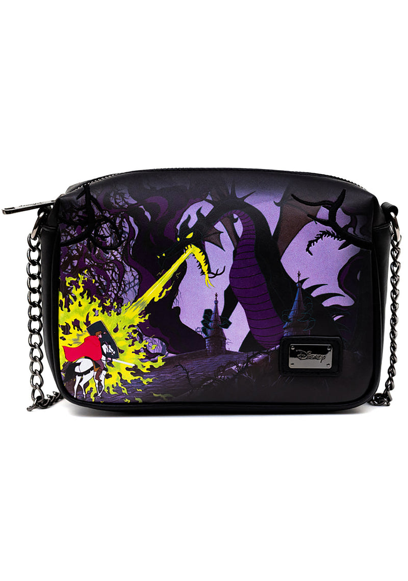 Buckle Down X Disney Sleeping Beauty Maleficent Dragon Scene Crossbody Bag