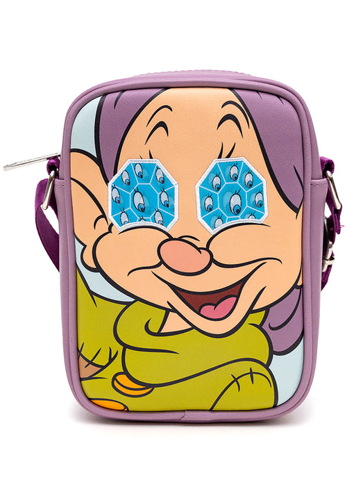 Disney Snow White Dopey Dwarf Lenticular Diamond Eyes Crossbody Bag