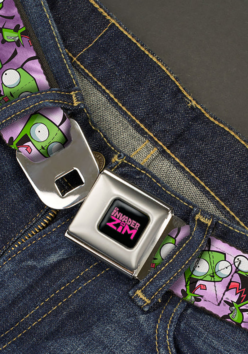 Nickelodeon Invader Zim Gir Poses TIe Dye Seatbelt Belt
