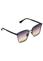 Bella V Sunglasses in Matte Black/Twilight