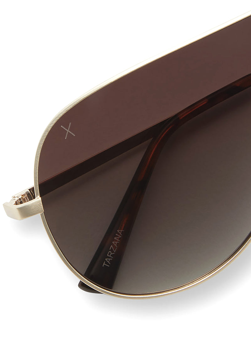 Tarzana Polarized Sunglasses in Gold/Brown