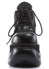 BOXER 01 Cyberpunk Unisex Black Platform Sneakers