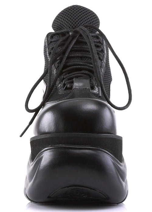 BOXER 01 Cyberpunk Unisex Black Platform Sneakers