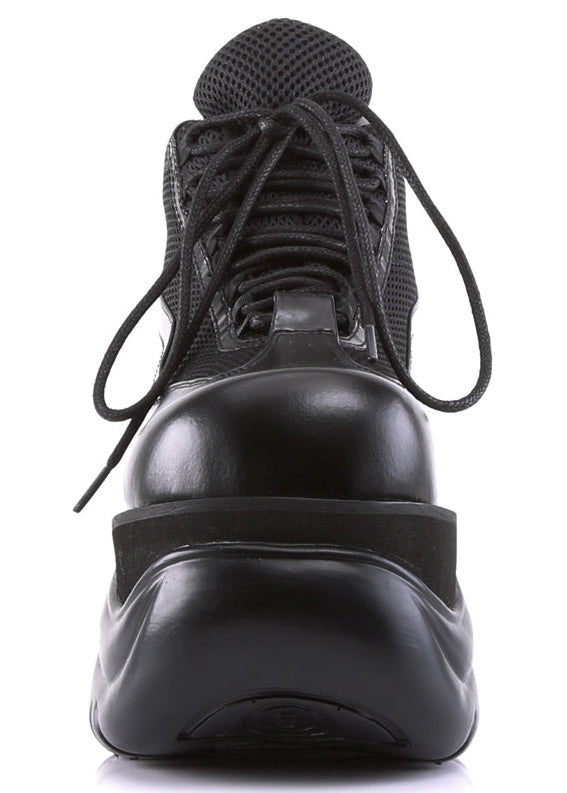 BOXER 01 Cyberpunk Unisex Black Platform Sneakers