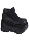 BOXER 01 Cyberpunk Unisex Black Platform Sneakers