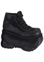 BOXER 01 Cyberpunk Unisex Black Platform Sneakers