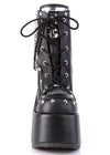 CAMEL 208 Punk Goth Black Platform Boots