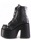 CAMEL 208 Punk Goth Black Platform Boots