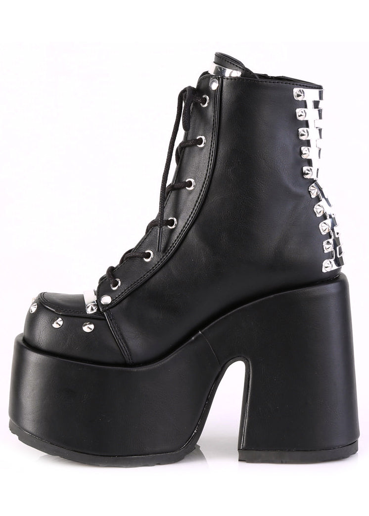 CAMEL 208 Punk Goth Black Platform Boots