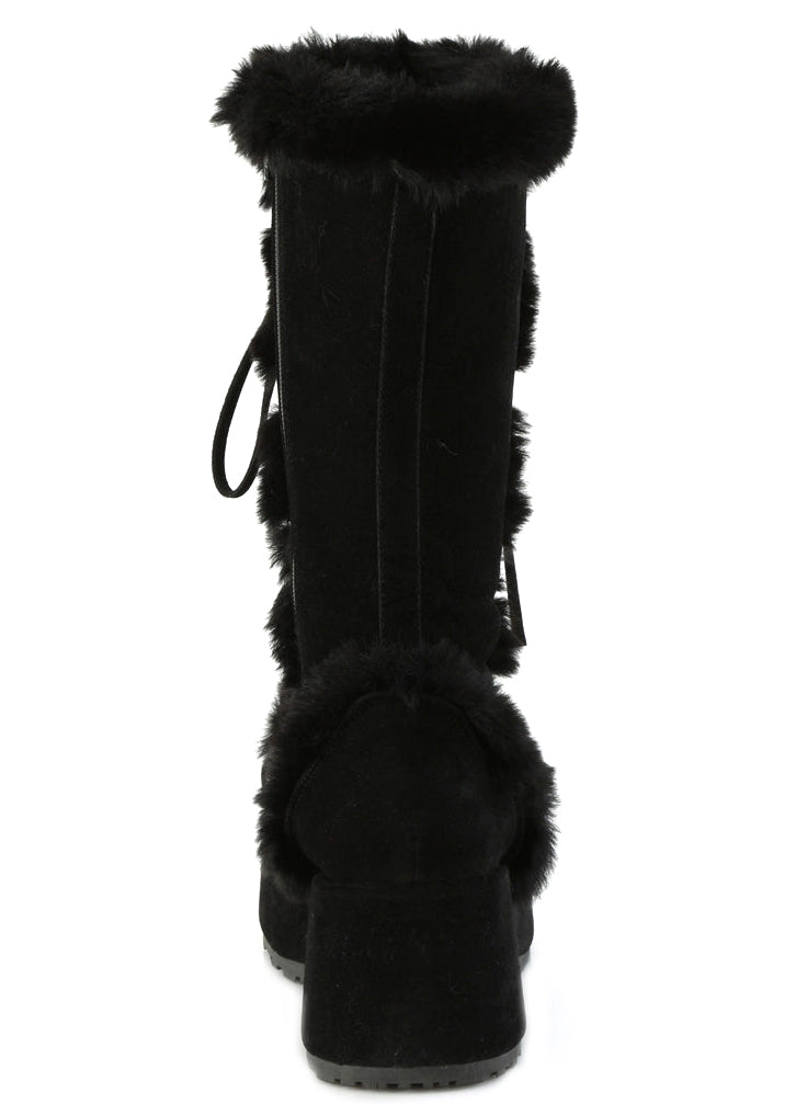 CUBBY 311 Black Platform Boots