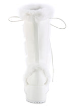 CUBBY 311 White Platform Boots