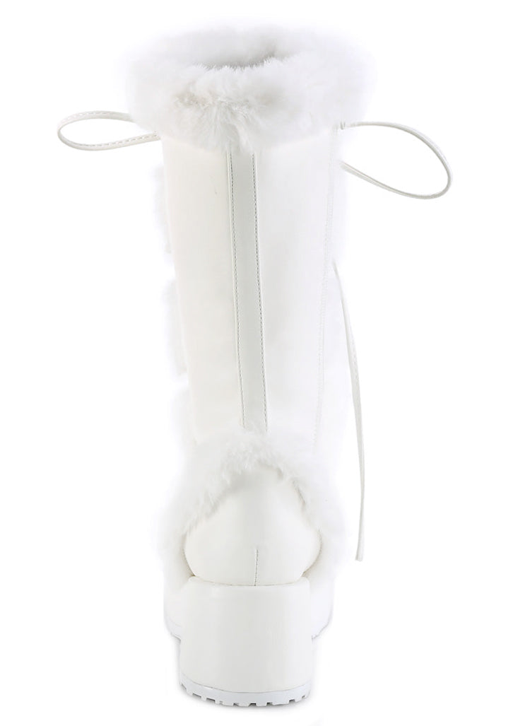 CUBBY 311 White Platform Boots