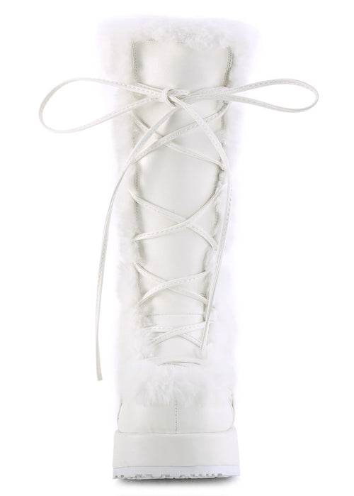 CUBBY 311 White Platform Boots