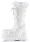 CUBBY 311 White Platform Boots