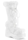 CUBBY 311 White Platform Boots